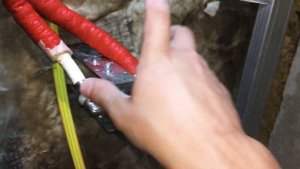 Установка гигиенического душа в фальшстене (гипсокартон)