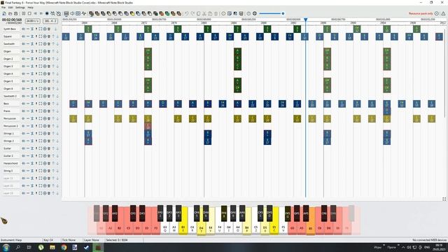 Final Fantasy 8 - Force Your Way (Minecraft Note Block Studio Cover) смотреть онлайн