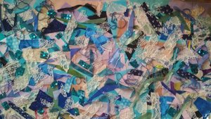 (часть 2) ИЗ КРАСИВЫХ ЛОСКУТОВ КРУЖЕВА ТЮЛИ -КРАСИВАЯ ТЕКСТИЛЬНАЯ ПИЦЦА/ АРТТКАНЬ/ квилтинг