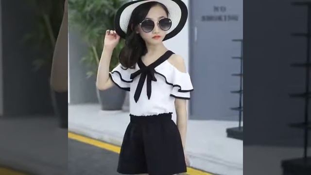 Детский летний костюм блузка+шорты для девочки смотреть онлайн