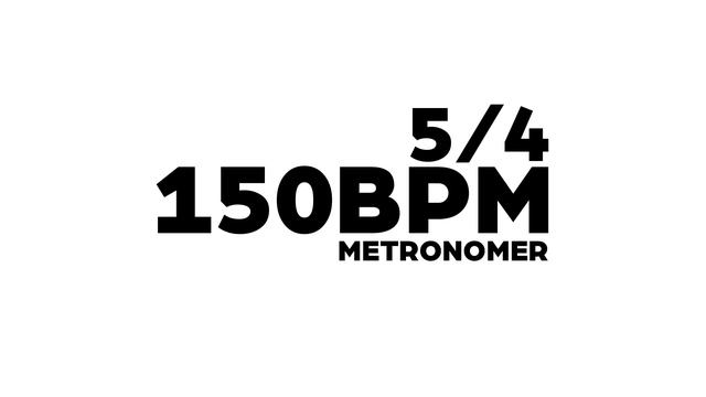 150 BPM Metronome 5/4 смотреть онлайн