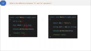 What is the difference between “is” and “as” operators?