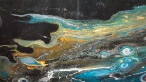 Акриловая заливка/эпоксидная смола. Основа для часов. Интерьерная картина. Столешница.