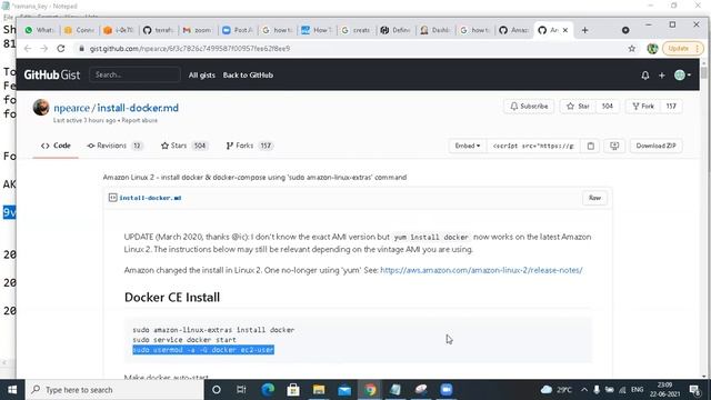 Install docker in Amazon linux | telugu | hanumedikonda смотреть онлайн
