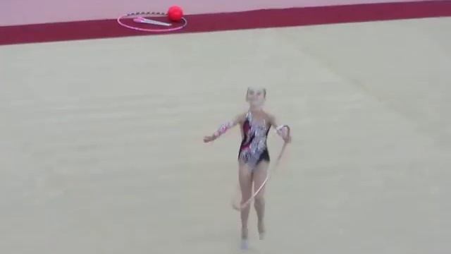 Колесникова Саша 2002 обруч Первенство УрФО 15.01.2014 смотреть онлайн