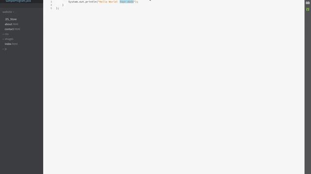 Sample Program in java смотреть онлайн