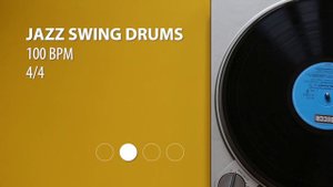 Jazz Swing backing track | Drum Metronome | 100 BPM