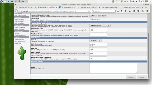 7  Cacti    Add Host Mikrotik To Graphic Monitoring