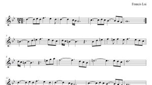 Francis Lai - La leçon particulière - Violin Sheet music - Partition Violon