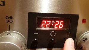 How to change clock time on AEG oven