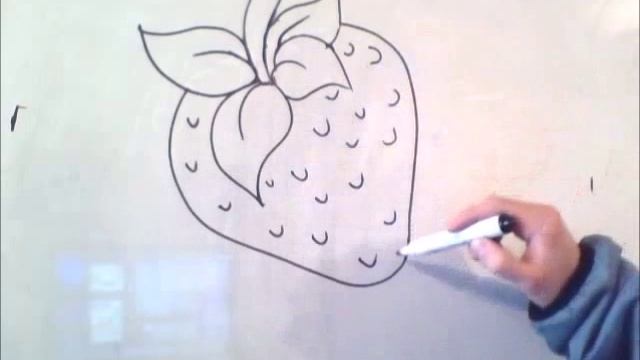 Как нарисовать клубнику смотреть онлайн
