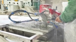 Как работает спечная фреза L 20 + КАНТ 5 на мраморе