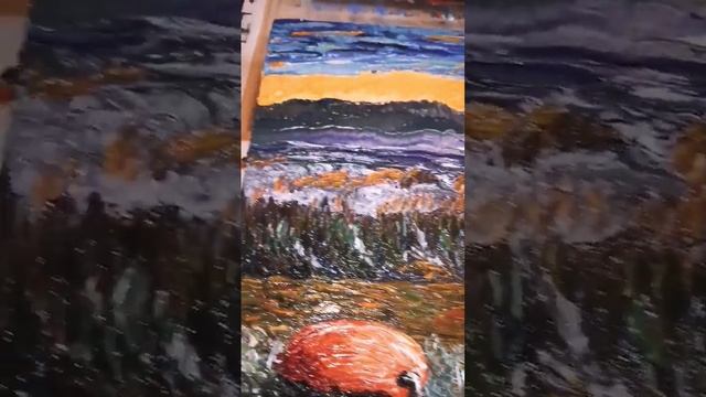 Кто верит в СКАЗКИ ? Картина "Поле чудес с тыквами" холст, масло ? #art #aseev