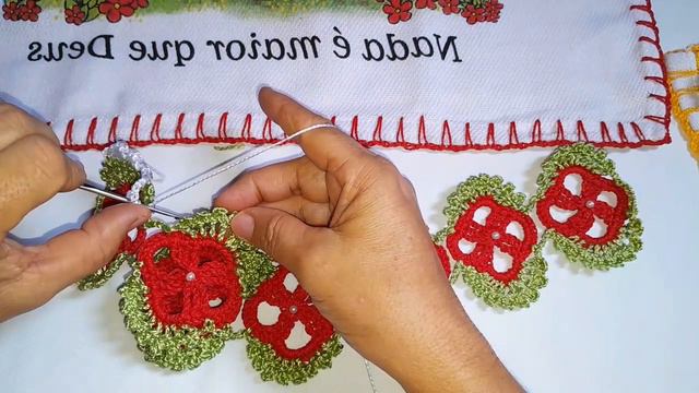 🔴Passo a passo deste bico de crochê lindo e florido 🌹(VERSÃO CANHOTO)vídeo aula #crochet #crochês. смотреть онлайн