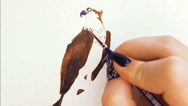 Скопа—Редкая Птица, Занесенная в Красную Книгу Российской Федерации! Рисуем Акрилом! Легко и Просто смотреть онлайн