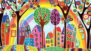 Наивная живопись художницы Karla Gerard