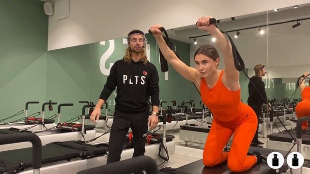 Kneeling Shoulder Press | PLTS Individual | Reformer Pilates смотреть онлайн