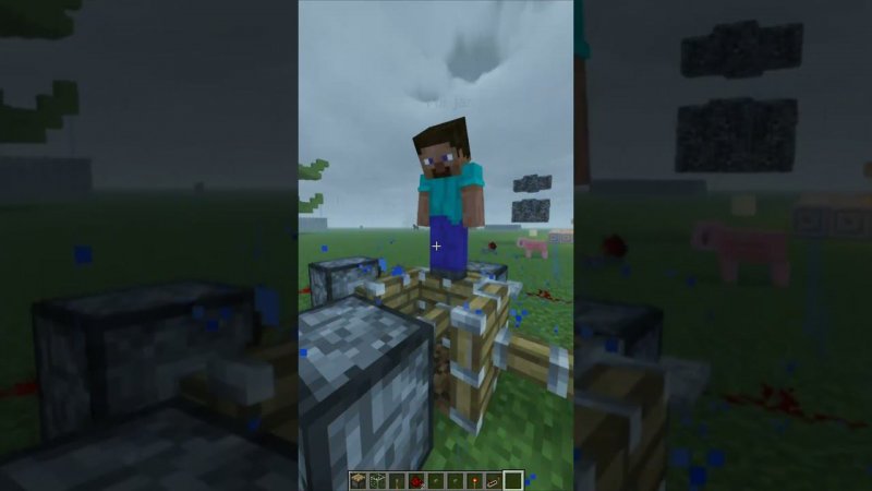 ПРОВЕРКА ЛАЙФХАКОВ В МАЙНКРАФТЕ #shorts идея @cretom.minecraft