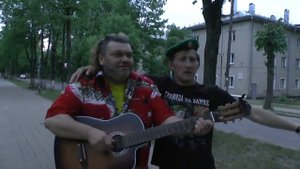 клип=ФАНАТ и друг Руслан на День Пограничника поют песню '=Твои зелёные глаза'=Певец ПРОРОК САМБО й