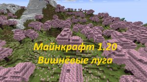Вишнёвые луга - новый биом в Майнкрафт 1.20