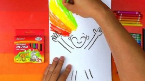 Как нарисовать ЛЕТО - рисуем девочку с РАДУГОЙ