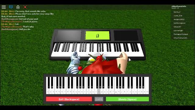 ROBLOX - Playing Once Upon a Time from Undertale - Piano Version смотреть онлайн