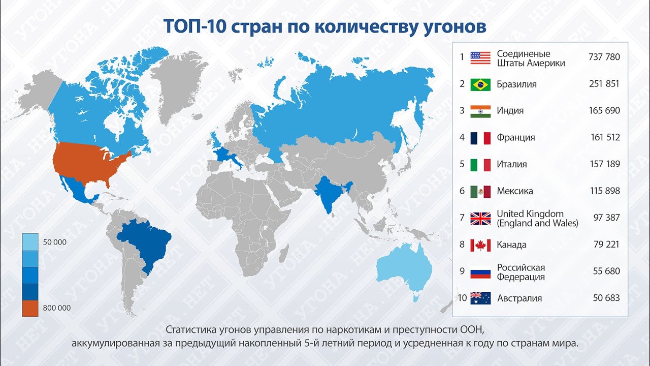 Угон и наказание за границей. Как это происходит у них ?