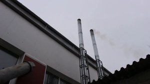 Топим пиролизный котёл шинами