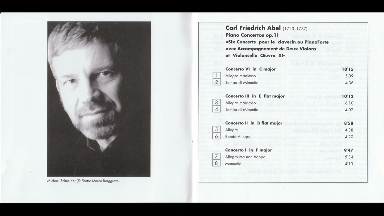 Karl Friedrich Abel - Piano Concertos op.11 смотреть онлайн