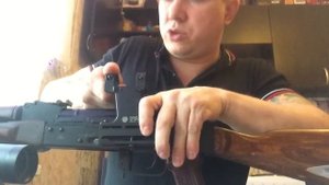 Установка боковой планки на автомат Калашников , Установка кронштейн для оптического прицела АКМ.