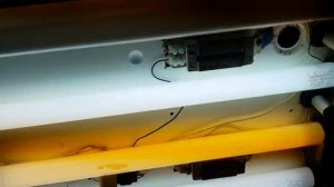 Запуск шестилампового люминесцентного светильника