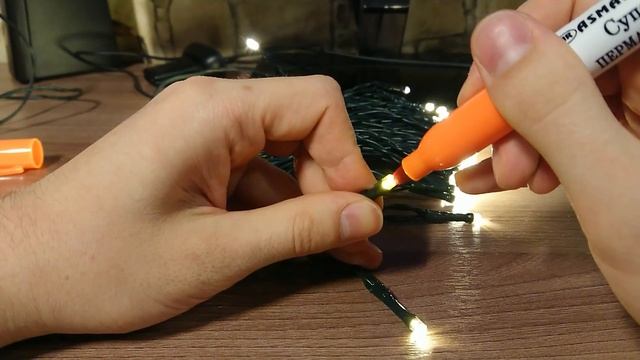 Огненная гирлянда своими руками всего за 100 рублей! смотреть онлайн