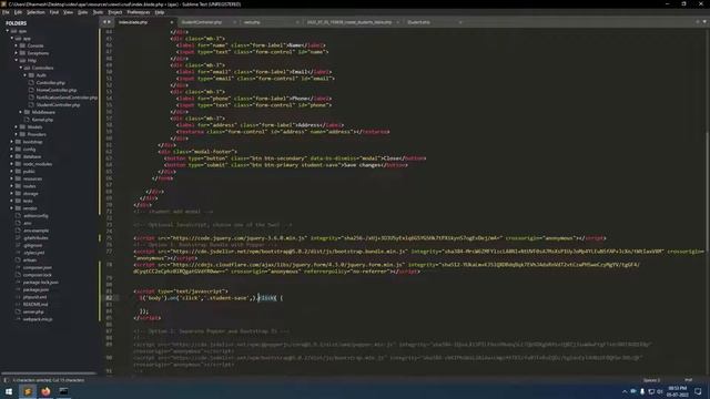 Laravel Ajax Crud Tutorial Insert Data Without Page Reload With Bootstrap Modal | PART - 1