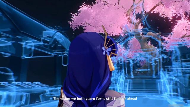 Raiden Makoto farewell to Ei (Japanese dub/English sub) - Genshin Impact