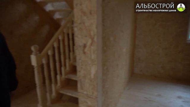 Обзор двухэтажного каркасного дома 9 на 11,4 метра по индивидуальному проекту К-9110-ИП0359