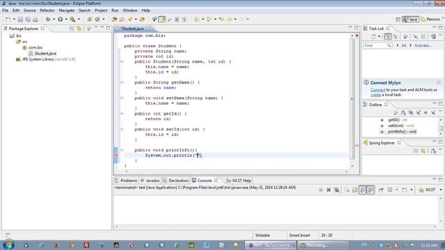 Student Java Class смотреть онлайн