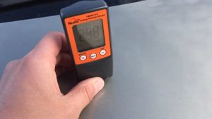Рено Сандеро (Renault Sandero) промерка толщиномером