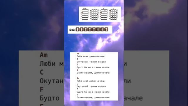 Pyrokinesis & МУККА - Днями - Ночами / На укулеле / Аккорды для укулеле