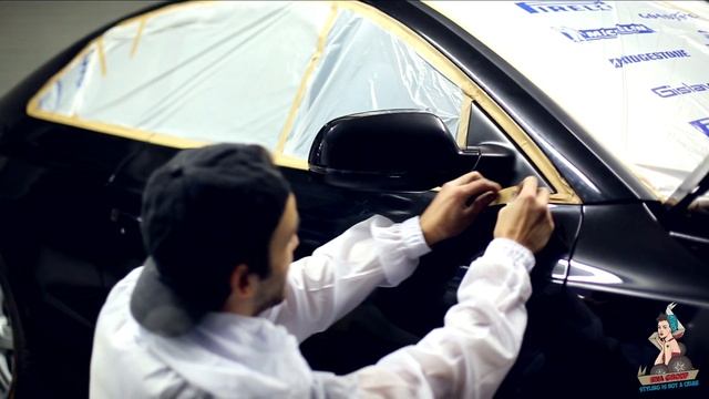 Покраска PLASTI DIP автомобиля AUDI A5 matte black EVA Group Ауди А5