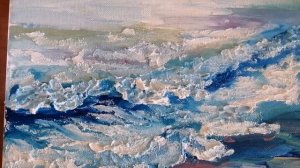 Как нарисовать МОРЕ! Акрил// ФАКТУРНАЯ ПАСТА!