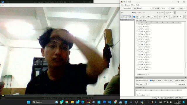 Deteksi wajah dengan python dan pengirman data radius dan angle ke esp 32 смотреть онлайн