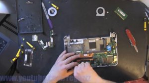 HP MINI 110 110-1000  take apart, disassembly, how-to video (nothing left)