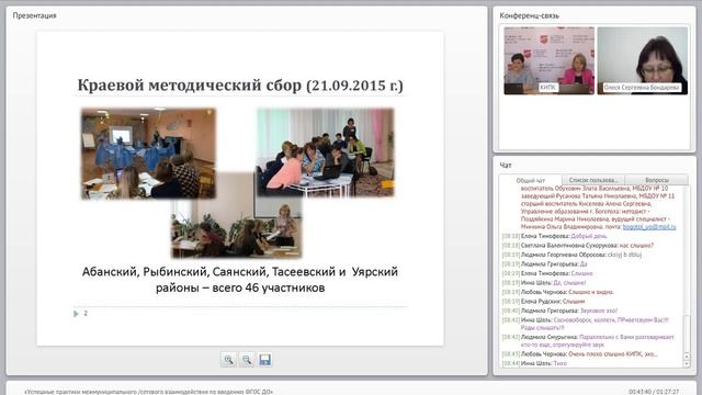 Успешные практики межмуниципального /сетевого взаимодействия по введению ФГОС ДО смотреть онлайн