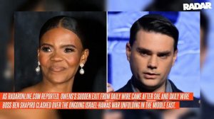 Candace Owens OUT at Daily Wire After Clashing With Boss Ben Shapiro: Report