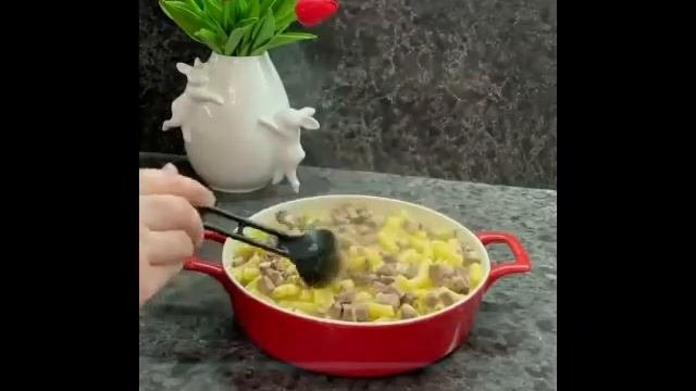 Если у вас осталось отварное мясо,любое даже язык.Обязательно приготовьте это простое блюдо☺️