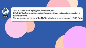 MySQL : Java: com.mysql.jdbc.exceptions.jdbc4.MySQLNonTransientConnectionException: Could not creat