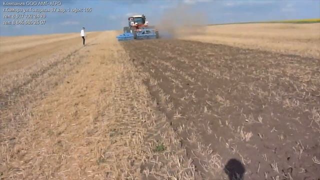 Привезли дискатор Tigarbo ADS-7D Гаврилову Дмитрию, настройка дискатора в поле. смотреть онлайн