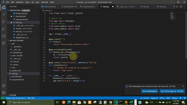Api Rest python con registro de inputs dinámicos a base de datos смотреть онлайн