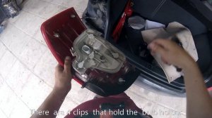 Audi A3  How to replace rear tai light