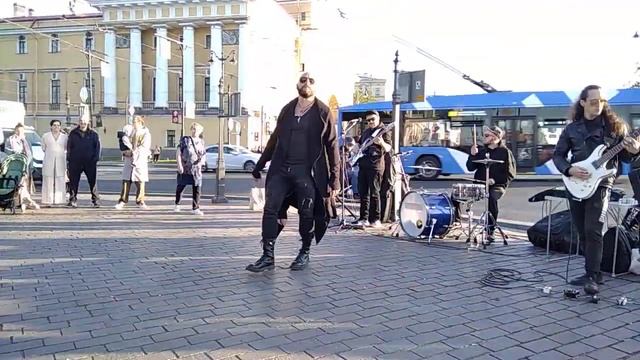 УЛИЧНЫЕ МУЗЫКАНТЫ Питера,гр.Bear Rock(10),10.07.23. смотреть онлайн